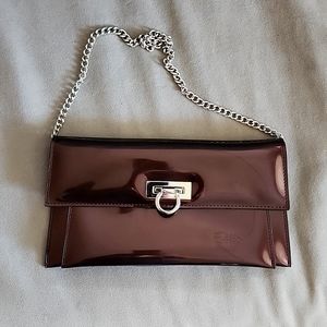 Beijo clutch handbag in chocolate